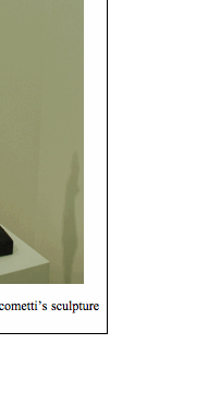 Text Box:  Figure 20-2. Giacometti�s sculpture Standing Figure.