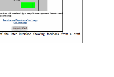 Text Box:  
Figure 2-2. View of the later interface showing feedback from a draft summary.

