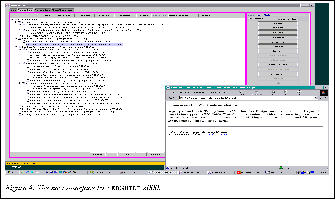 Text Box:  
Figure 4. The new interface to WebGuide 2000. 
