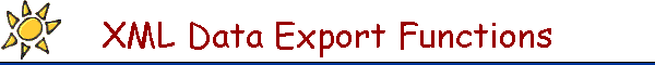 XML Data Export Functions